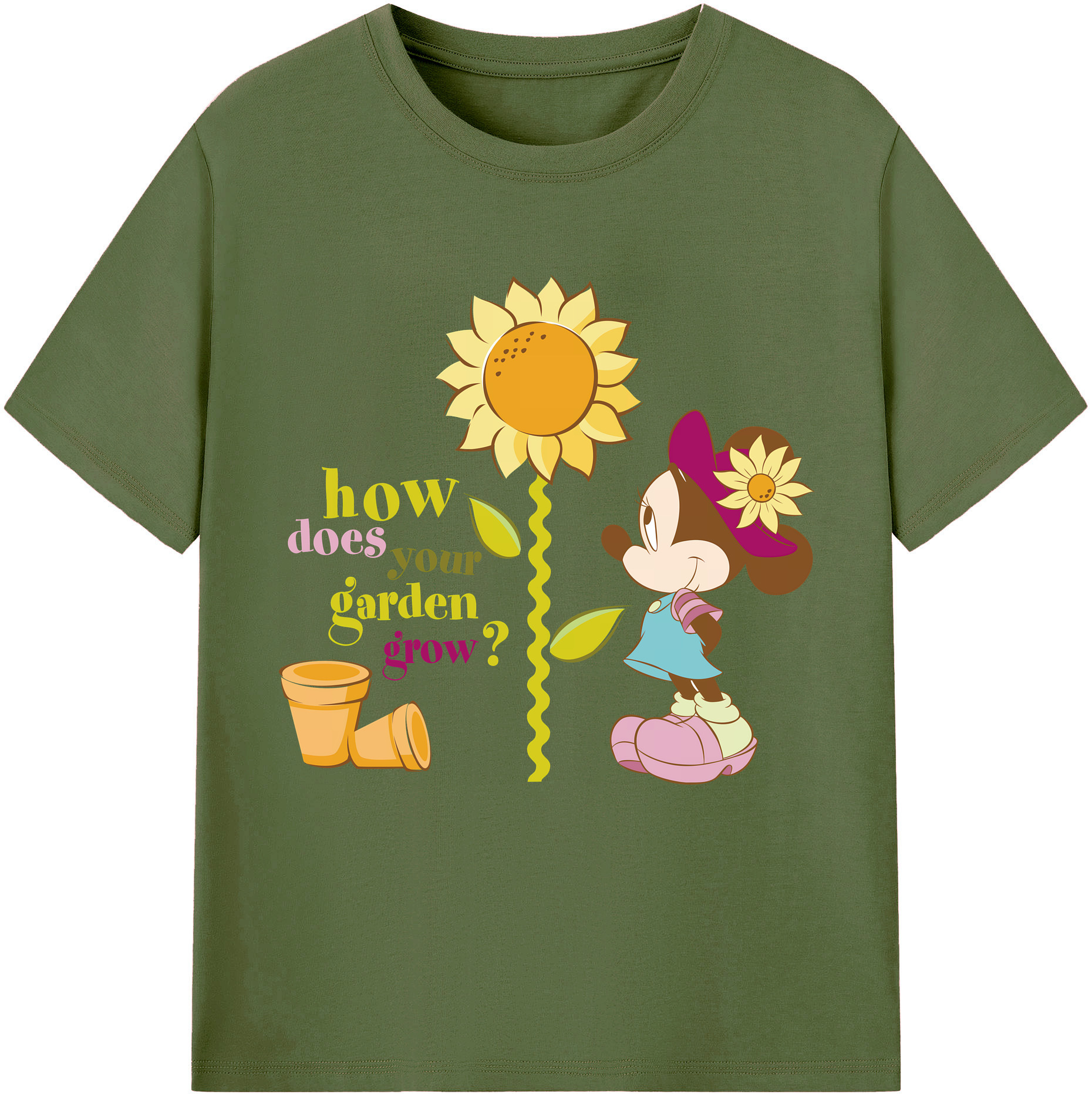 （画像用） ミッキーマウス Mickey Mouse 綿100％半袖Tシャツ（フロントプリント）